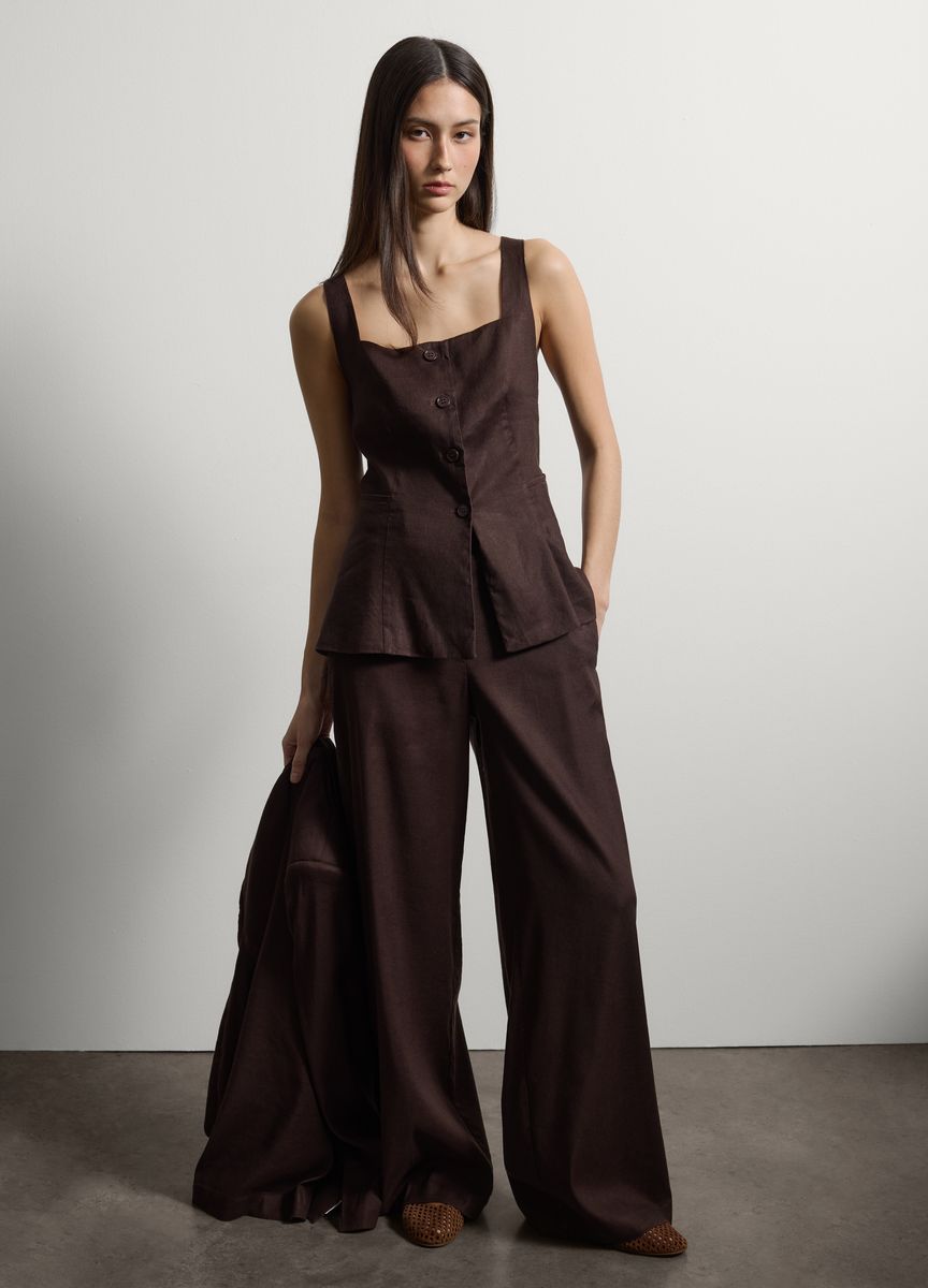 Klassische Stoffhose mit Bügelfalte