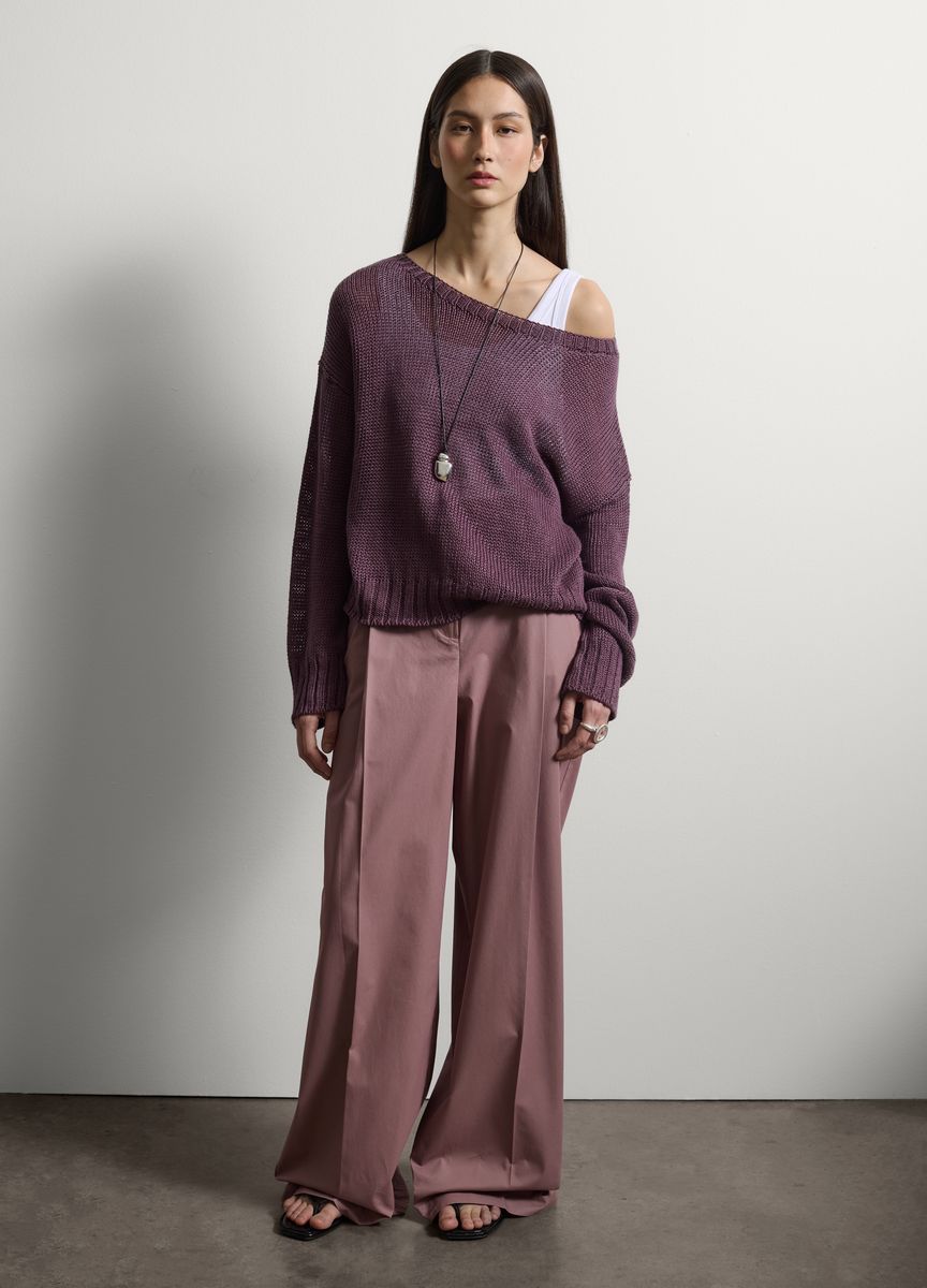 Elegante Anzughose mit weitem Bein