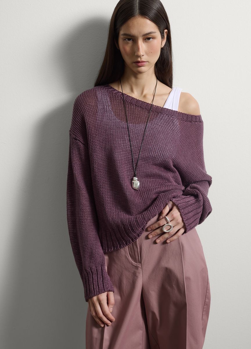 Elegante Anzughose mit weitem Bein