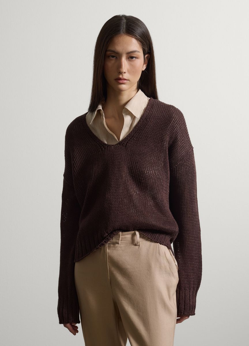 Elegante Anzughose mit weitem Bein