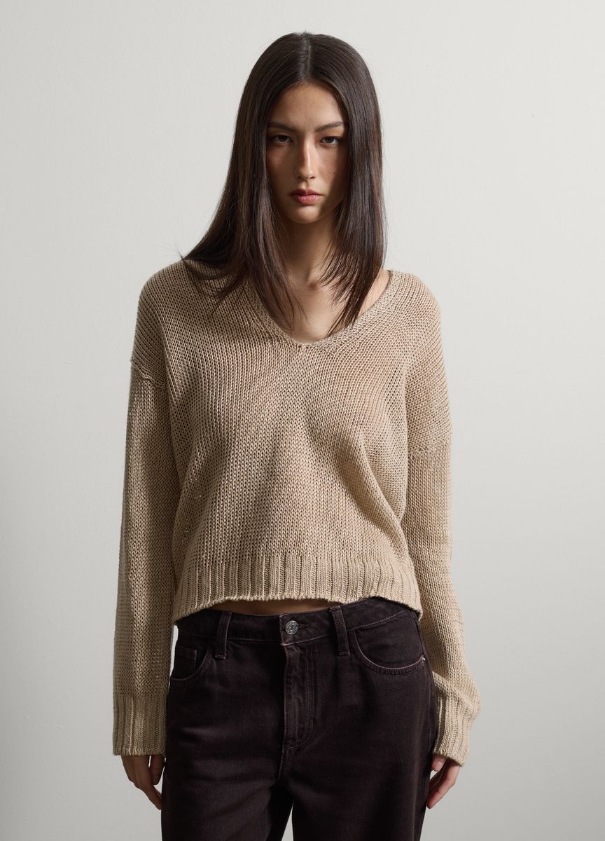 Elegante Anzughose mit weitem Bein