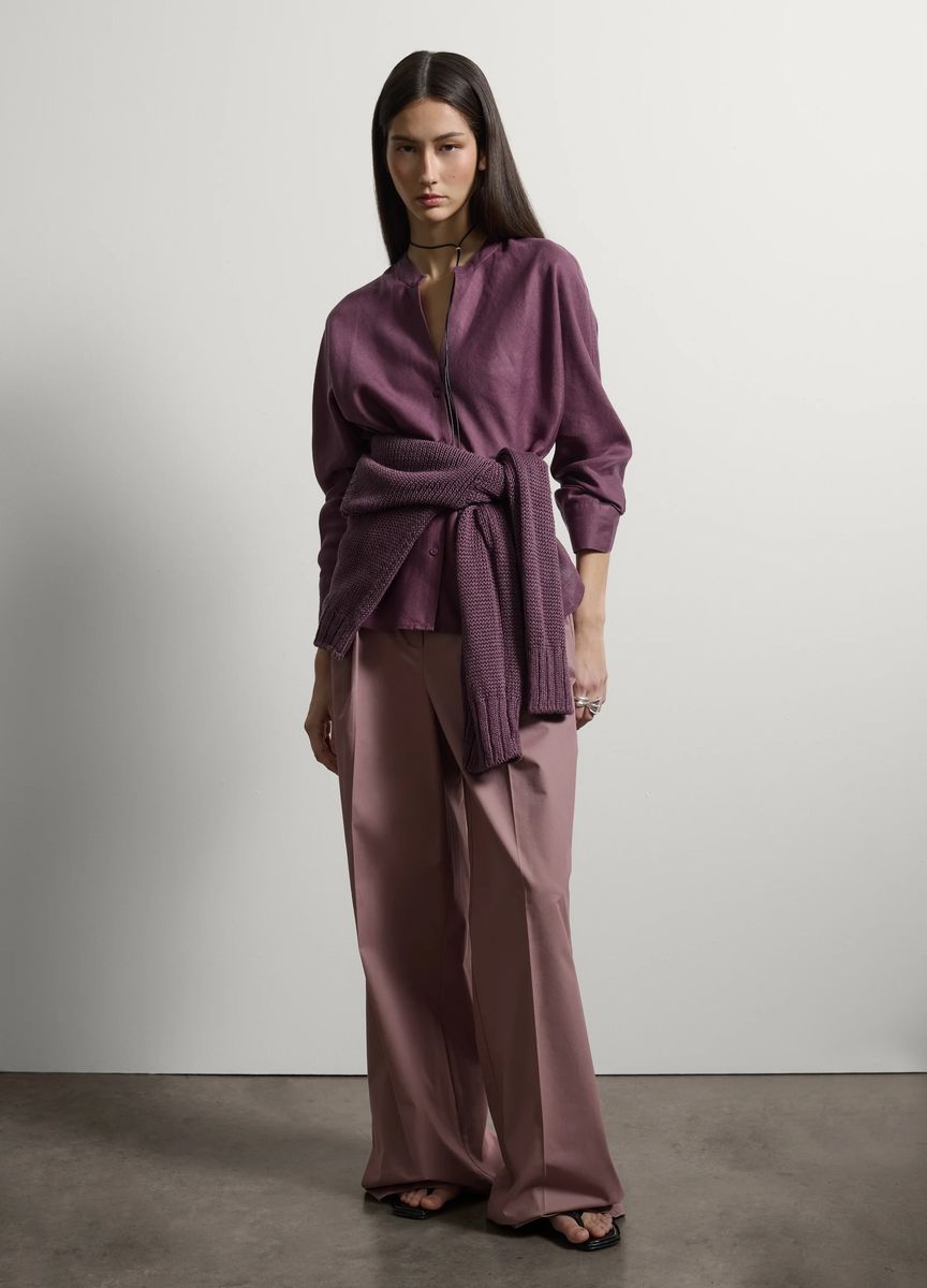 Elegante Anzughose mit weitem Bein