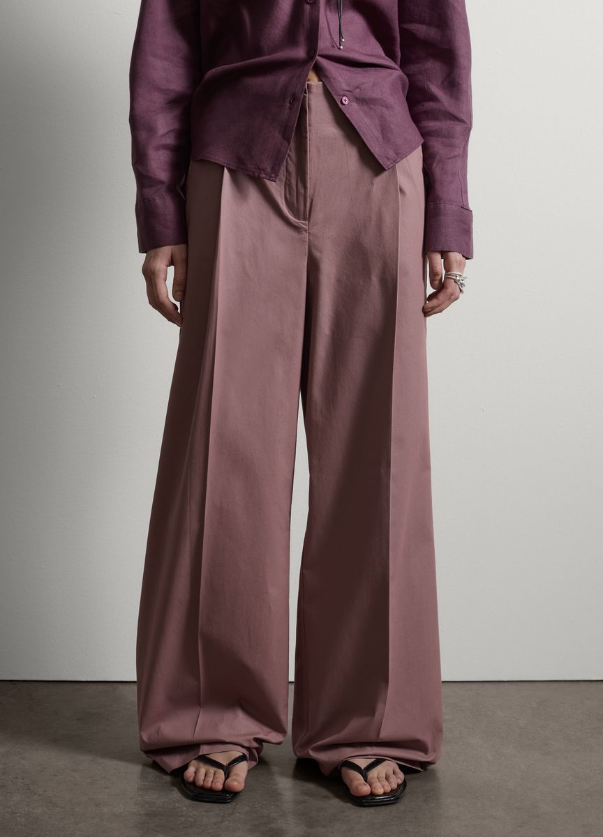 Elegante Anzughose mit weitem Bein