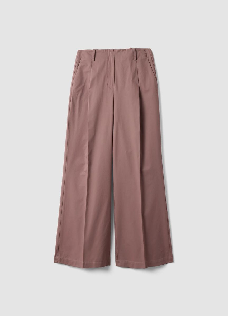 Elegante Anzughose mit weitem Bein