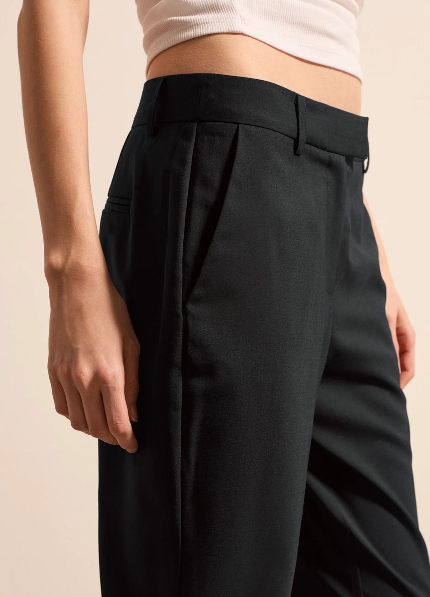 Elegante Anzughose mit weitem Bein