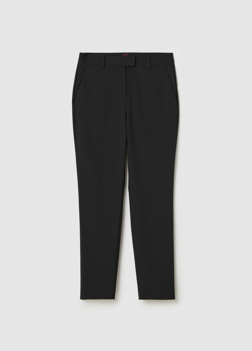 Elegante Anzughose mit weitem Bein