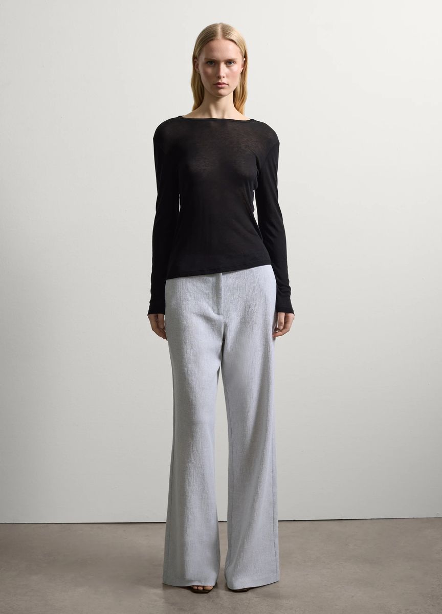 Elegante Anzughose mit weitem Bein
