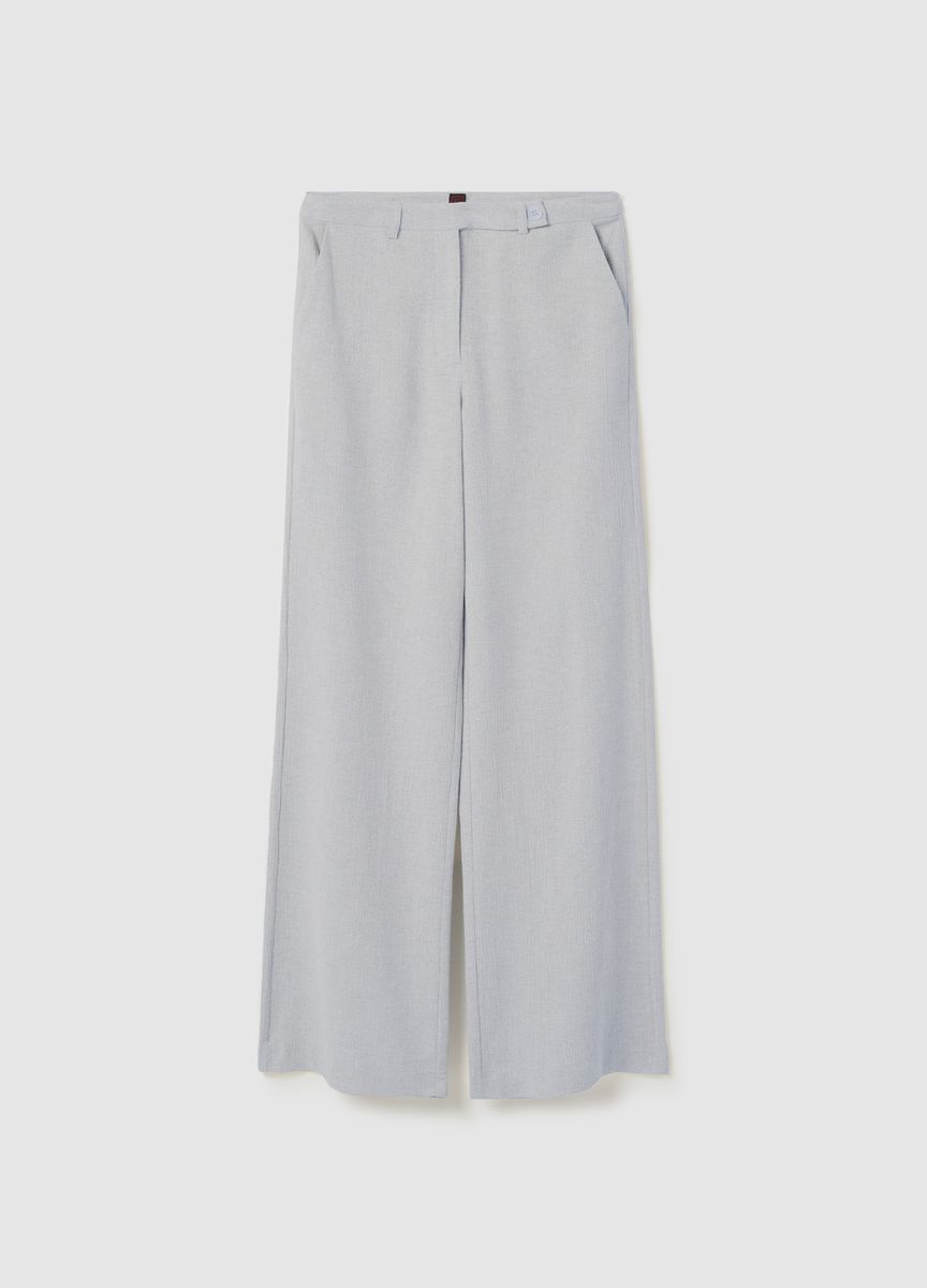 Elegante Anzughose mit weitem Bein