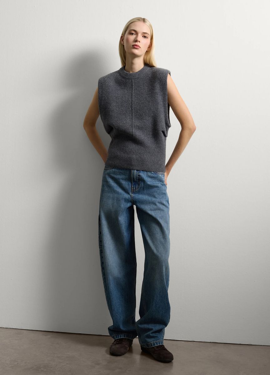 Elegante Anzughose mit weitem Bein