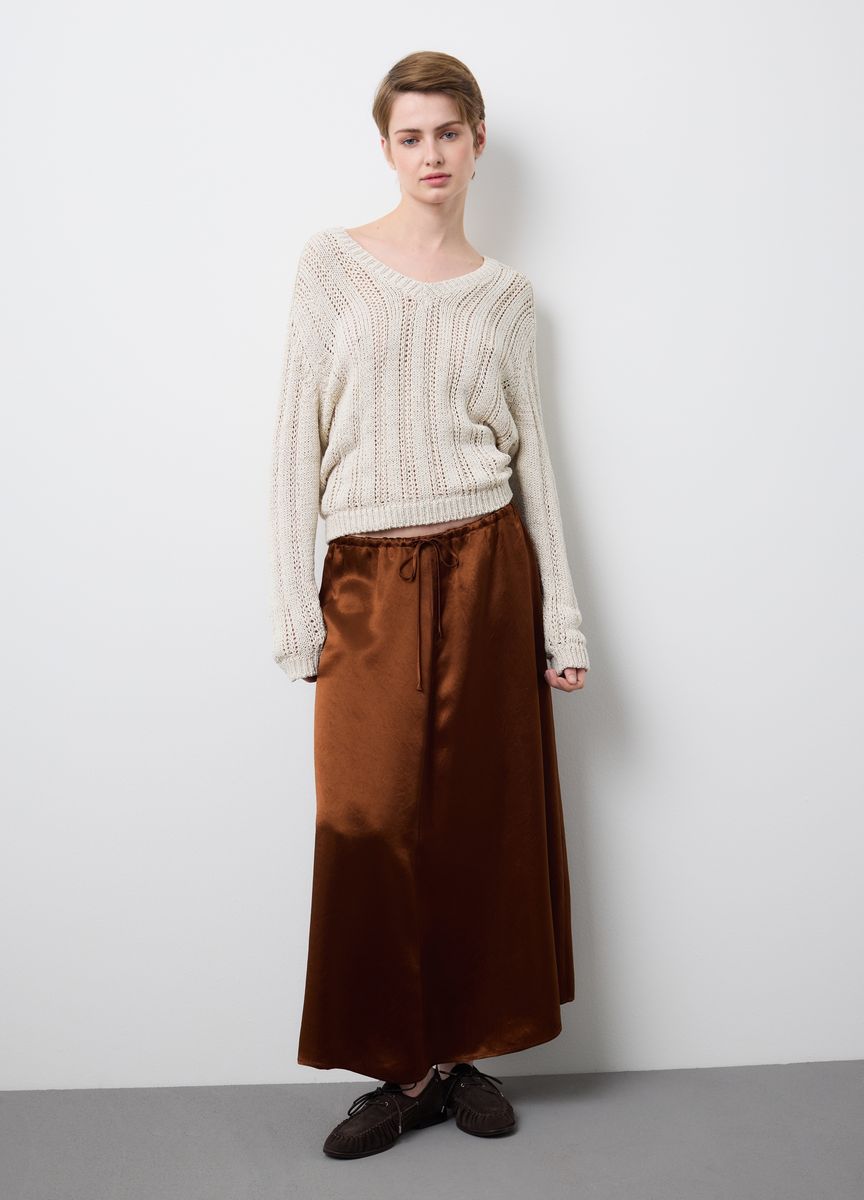Elegante Anzughose mit weitem Bein