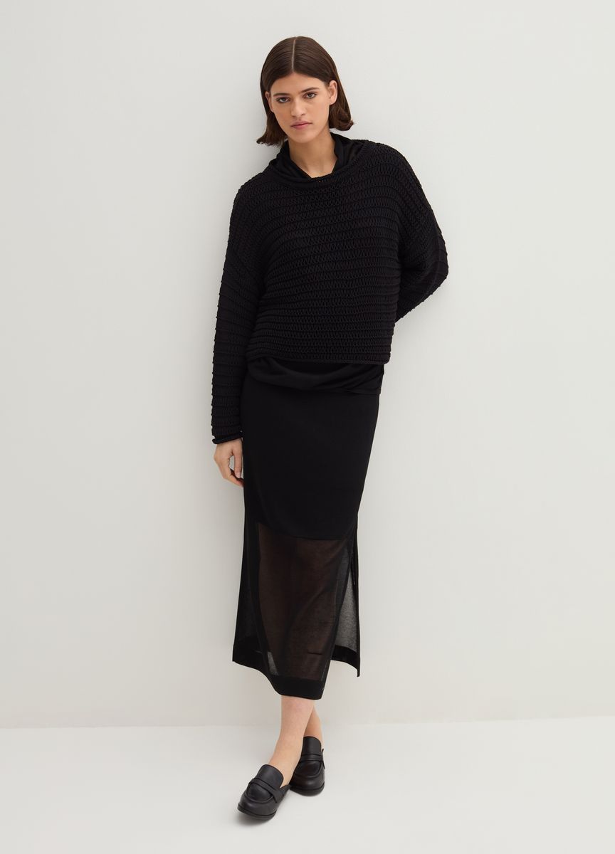 Elegante Anzughose mit weitem Bein