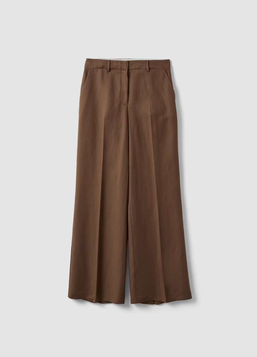 Elegante Anzughose mit weitem Bein