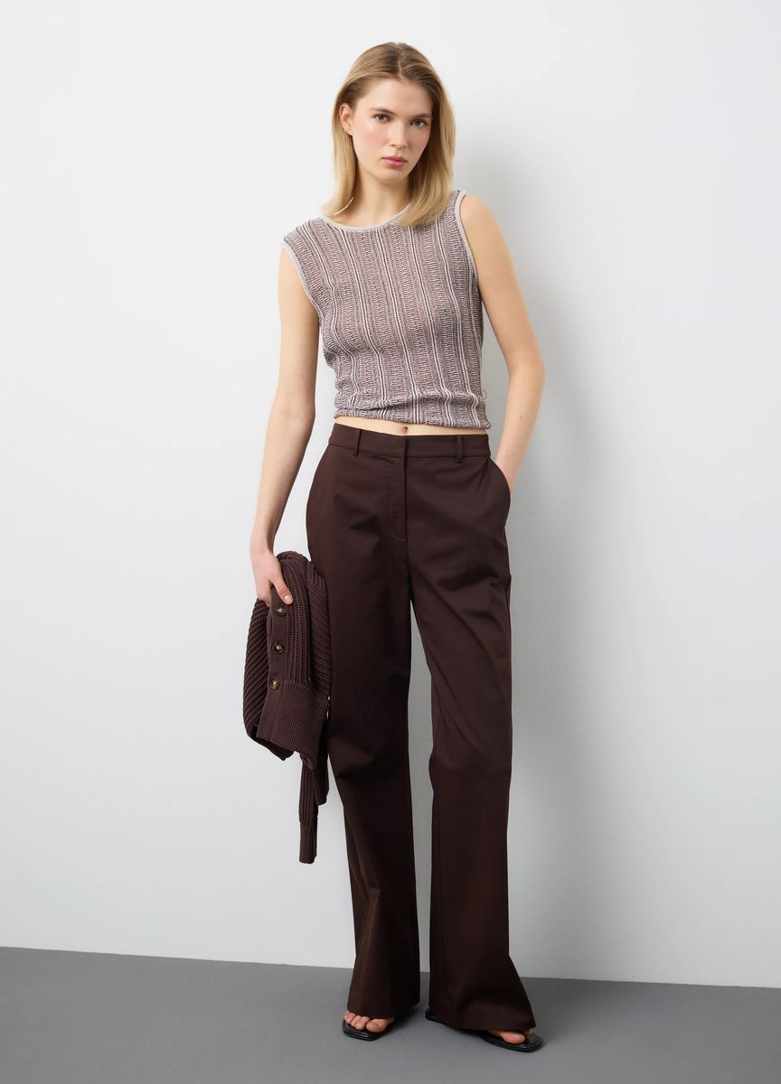 Elegante Anzughose mit weitem Bein