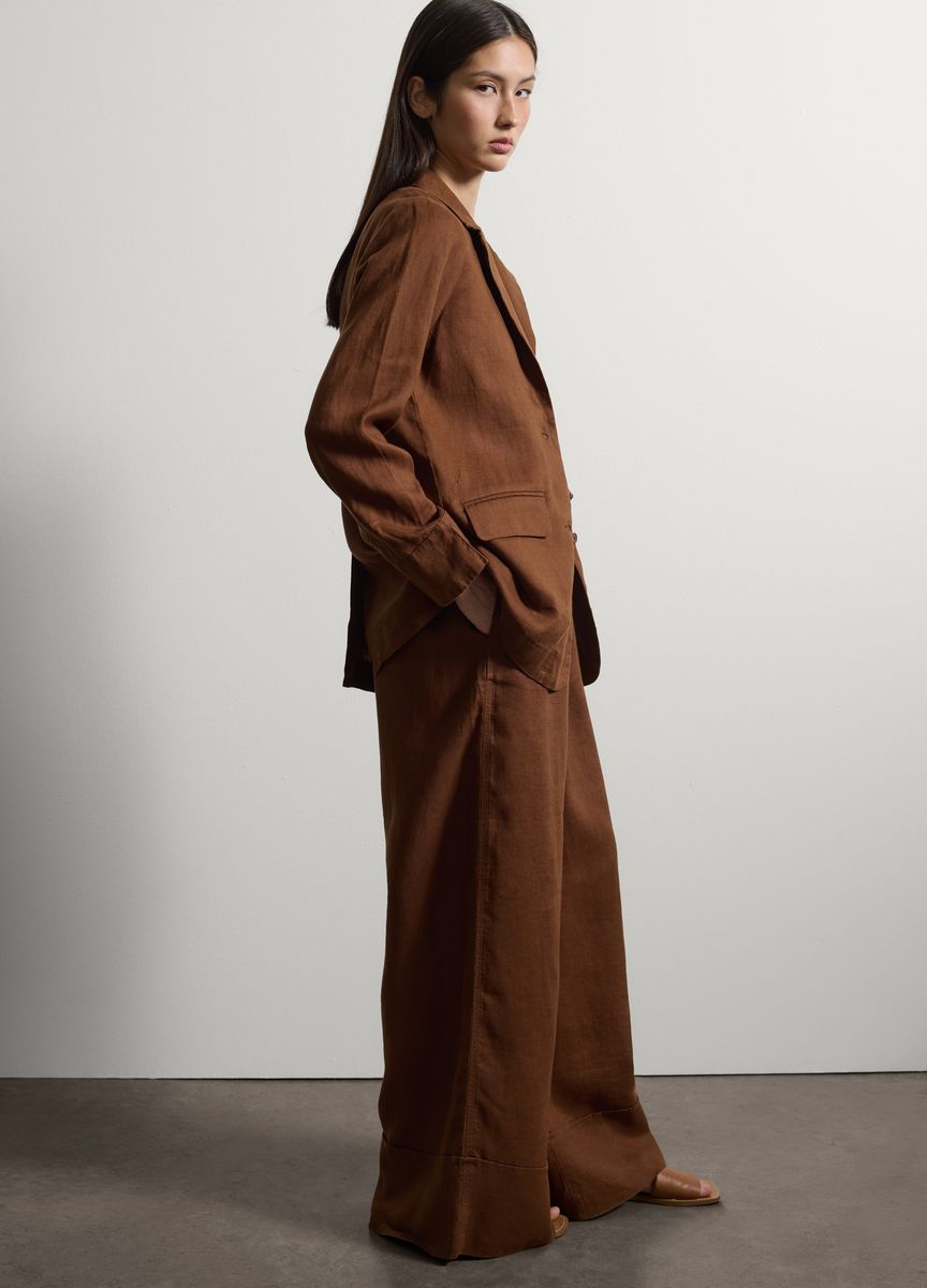 Elegante Anzughose mit weitem Bein