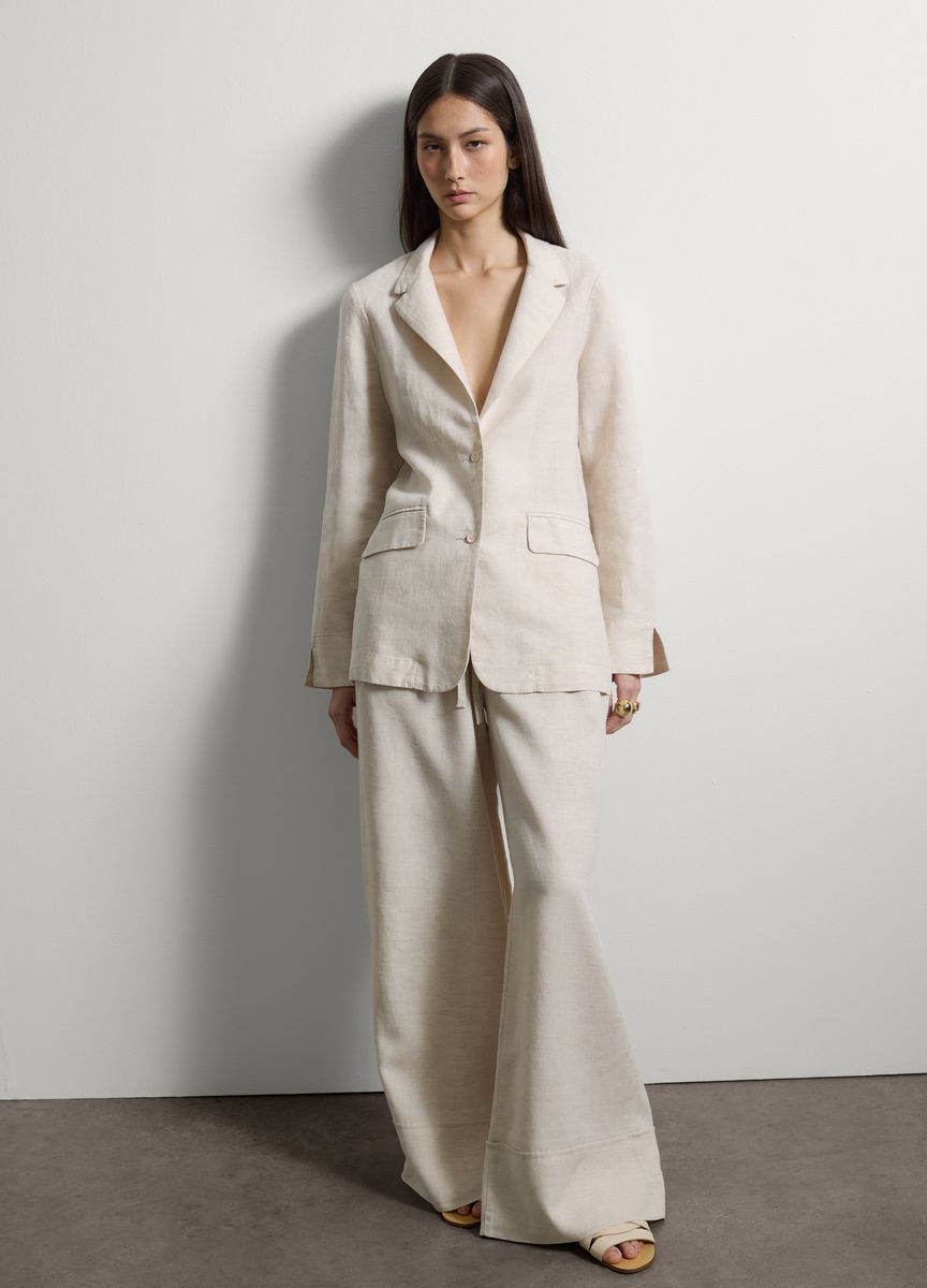 Elegante Anzughose mit weitem Bein