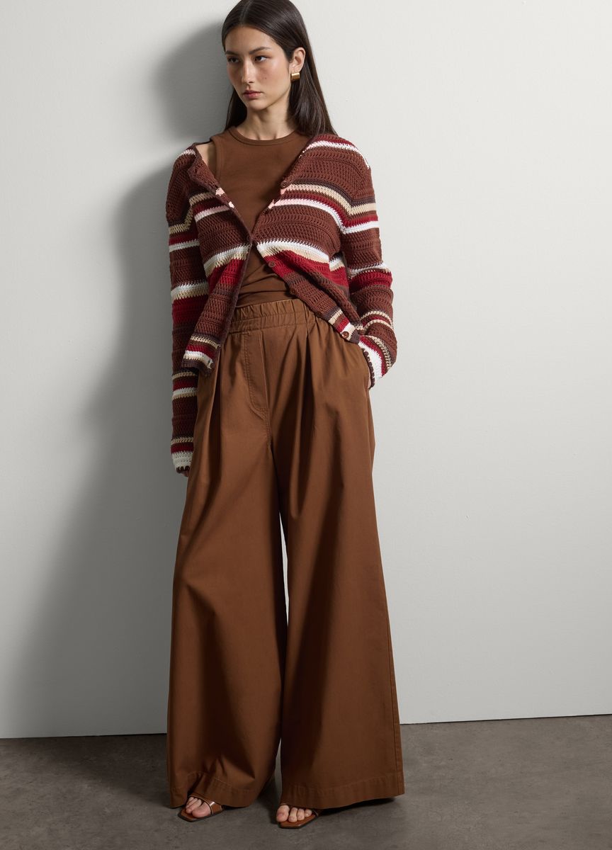 Elegante Anzughose mit weitem Bein