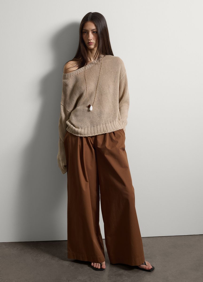 Elegante Anzughose mit weitem Bein