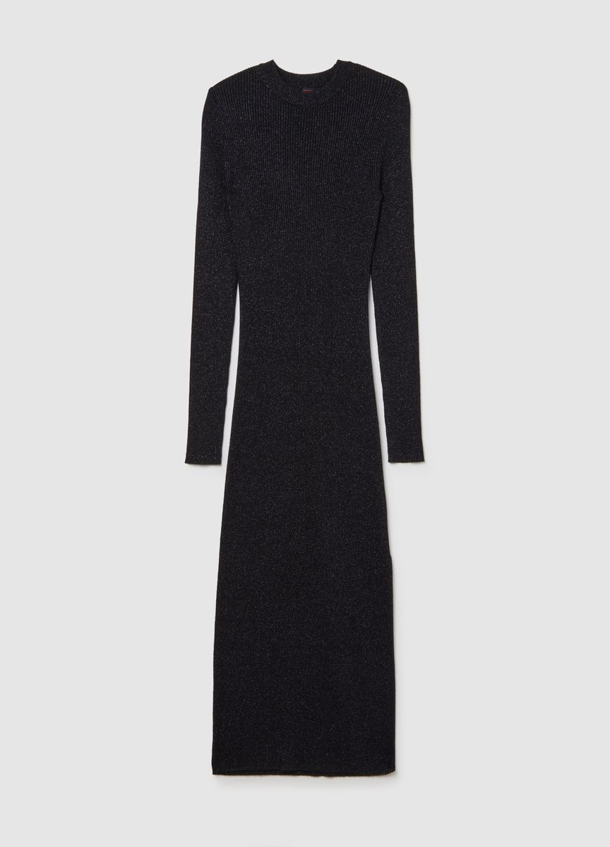 Strukturierter Rippstrick-Raglanpullover