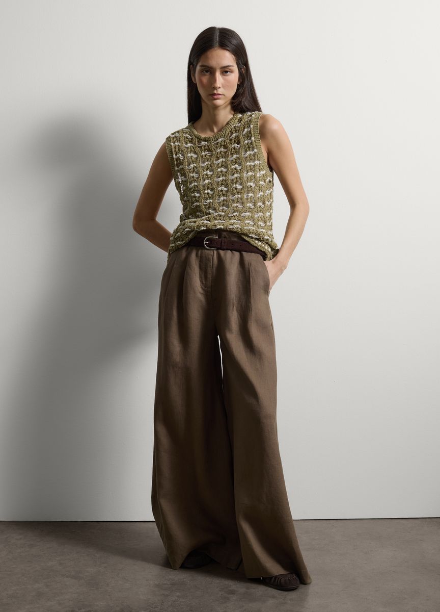 Strukturierter Rippstrick-Raglanpullover