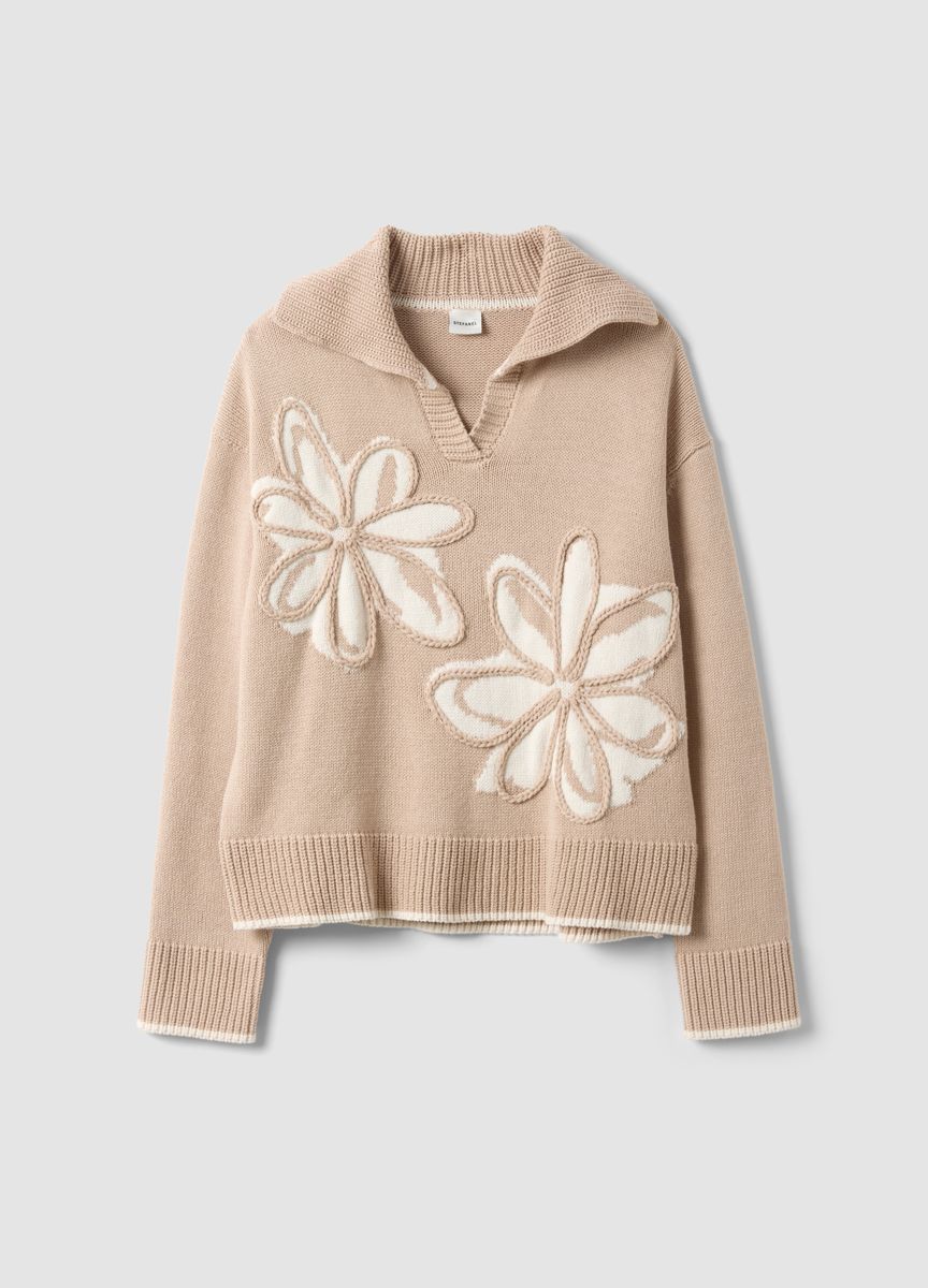 Strukturierter Rippstrick-Raglanpullover