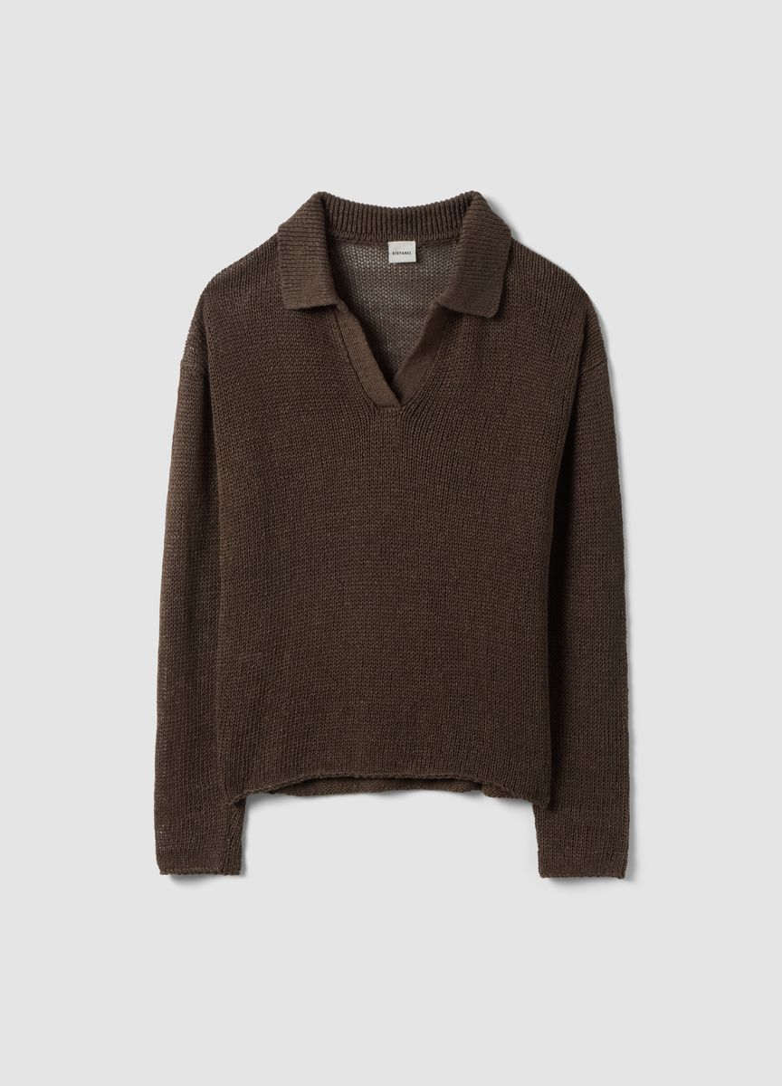 Strukturierter Rippstrick-Raglanpullover