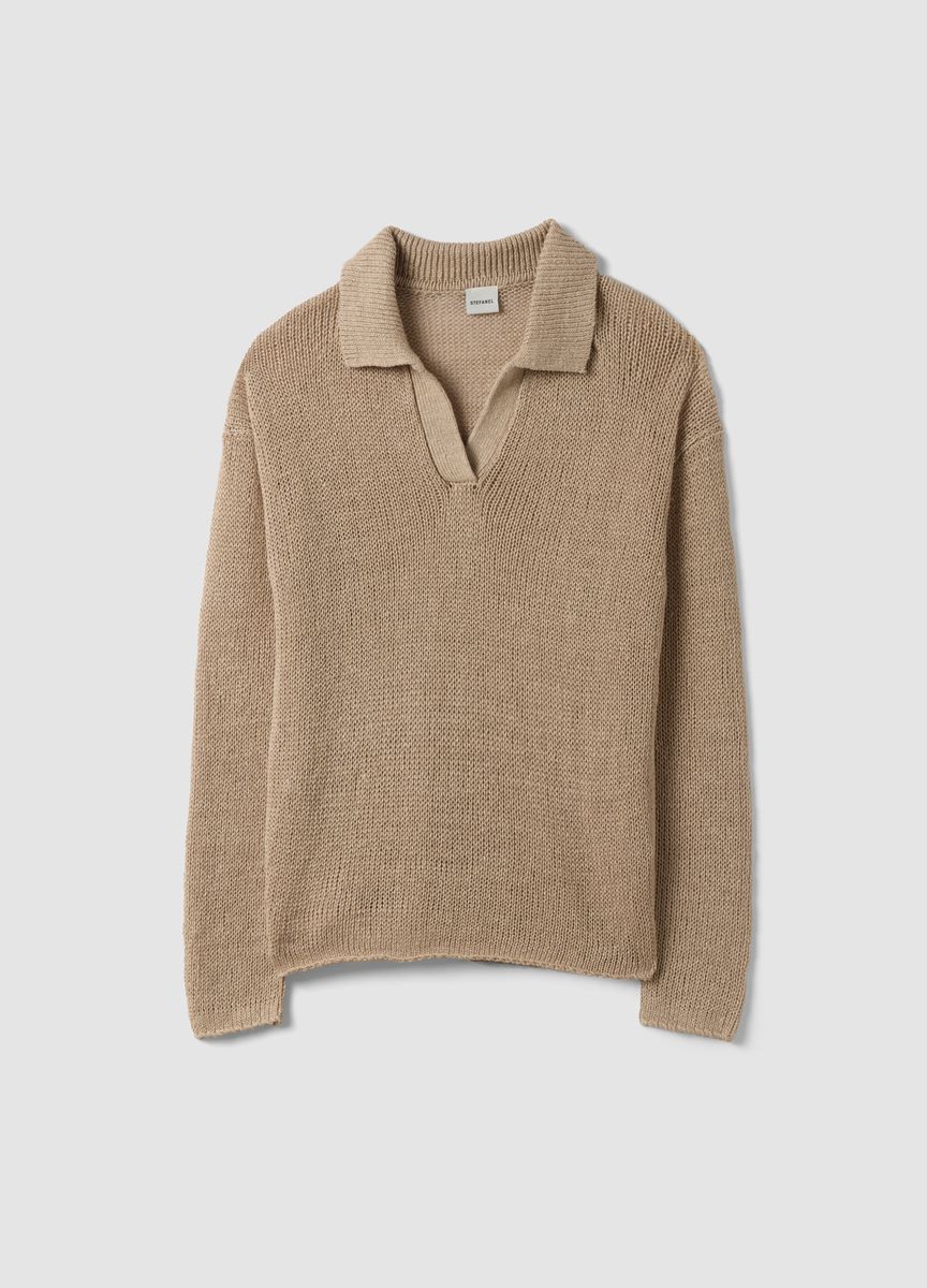 Strukturierter Rippstrick-Raglanpullover