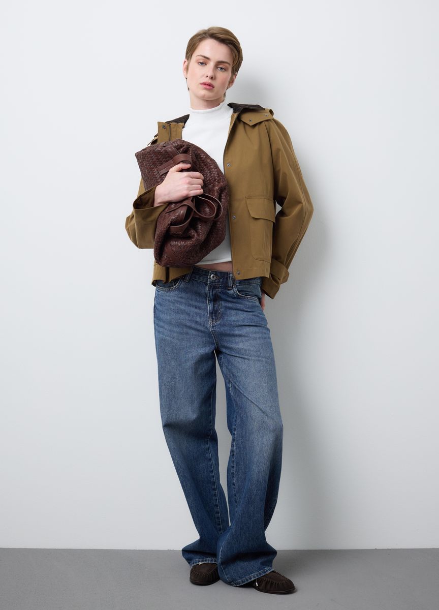 Minimalistischer Leder-Shopper-Tote
