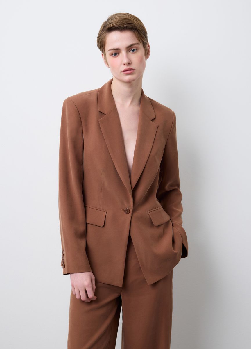 Minimalistischer Leder-Shopper-Tote