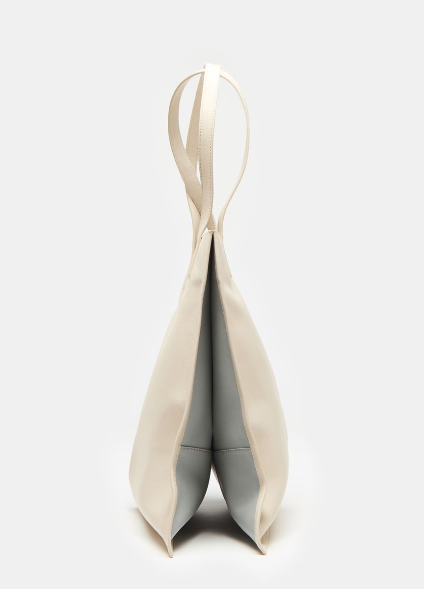 Minimalistischer Leder-Shopper-Tote