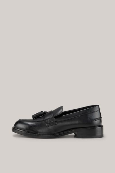Klassische Leder-Loafer mit Quasten