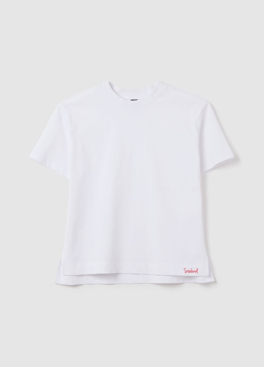 Klassisches Boxy-T-Shirt aus Baumwolle