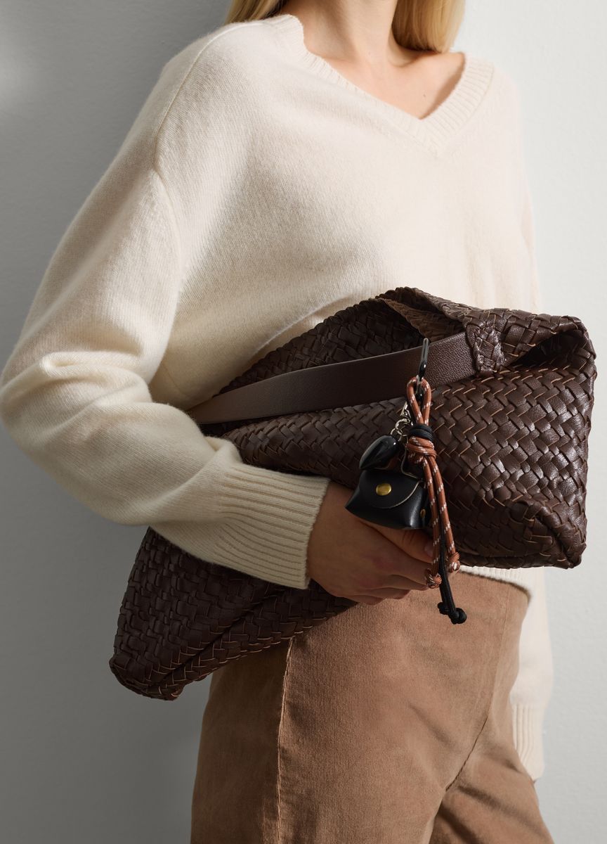 Mehrteiliger Taschenanhänger mit Leopardenmuster