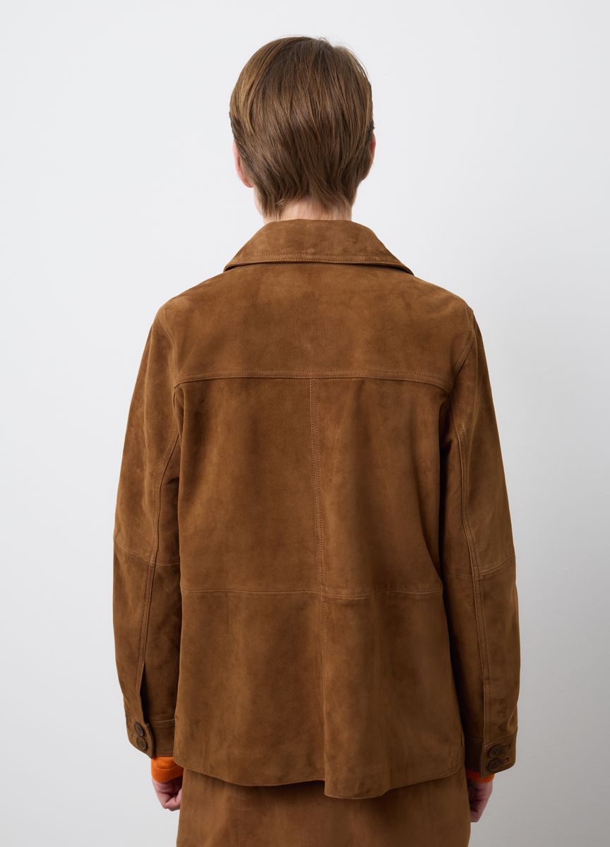 Gürteljacke mit Teddykragen im Utility-Stil
