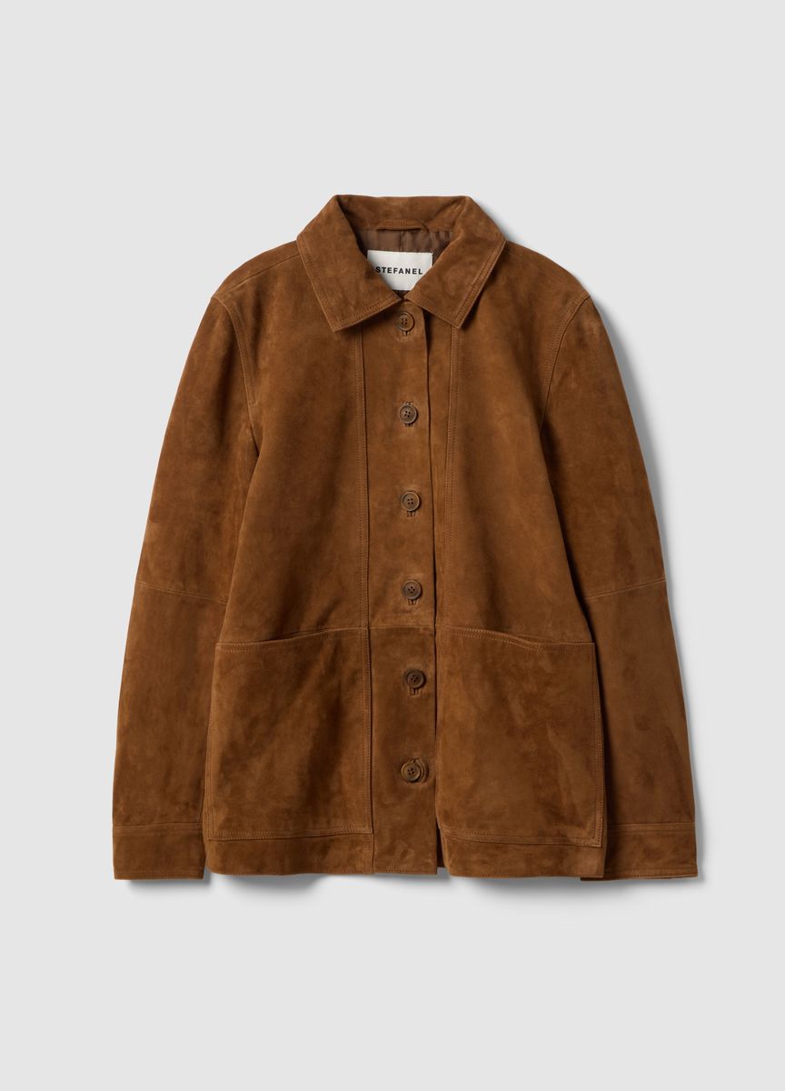Gürteljacke mit Teddykragen im Utility-Stil