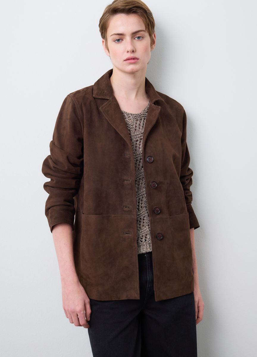 Gürteljacke mit Teddykragen im Utility-Stil