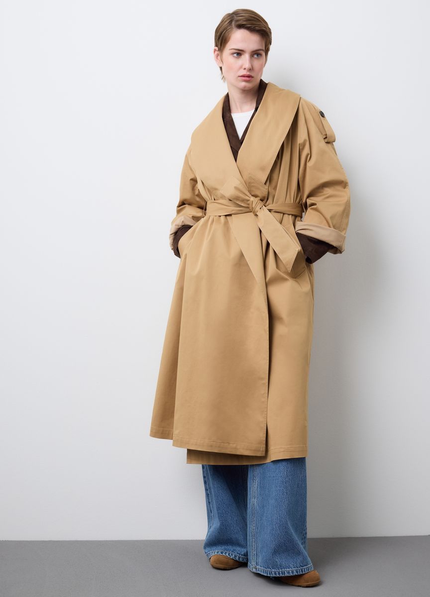 Oversized Trenchcoat mit Gürtel
