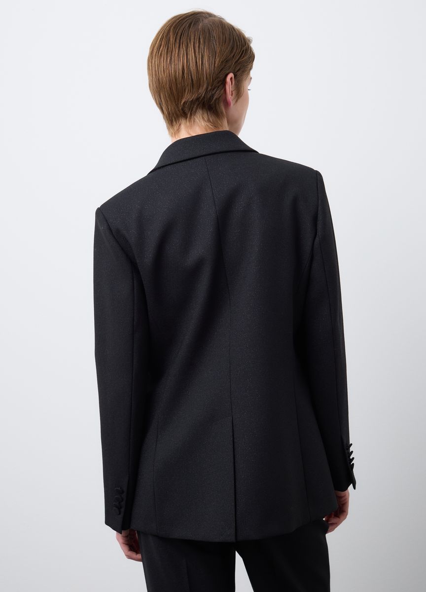 Eleganter schimmernder taillierter Blazer