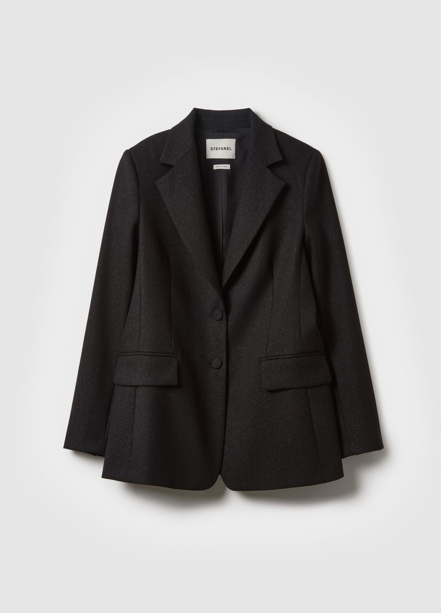 Eleganter schimmernder taillierter Blazer