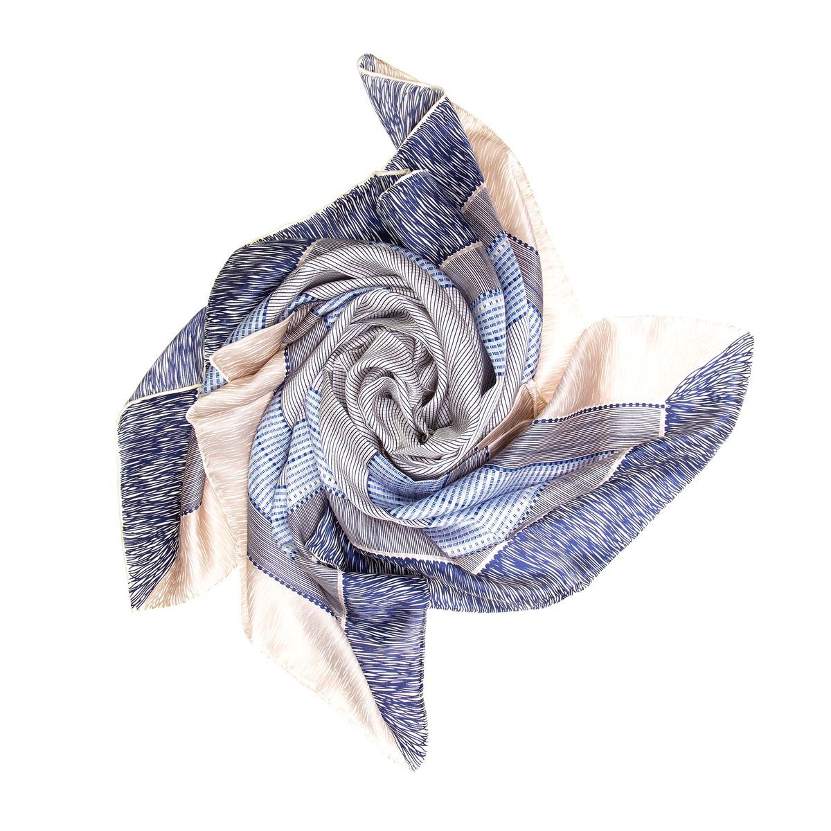 Seidentuch im Patchwork-Muster