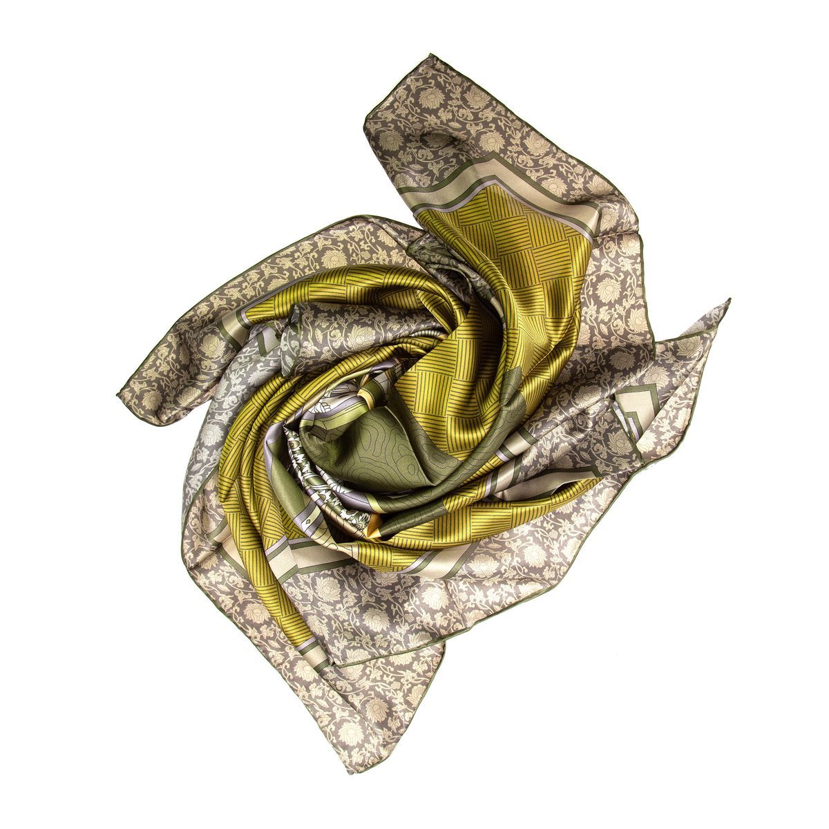 Elegantes Seidenfoulard mit Blumenmuster