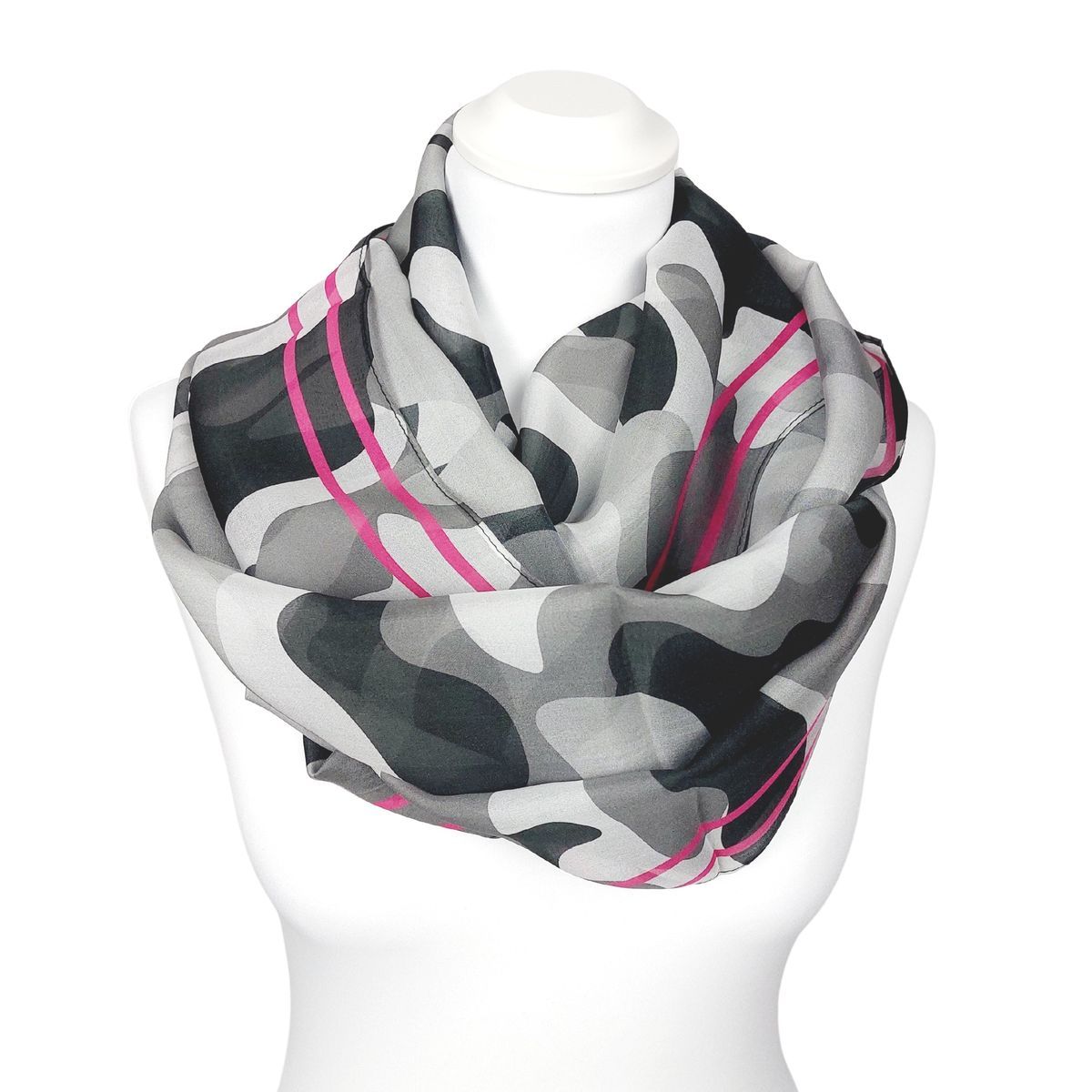 Camouflage Chiffon Loop-Schal