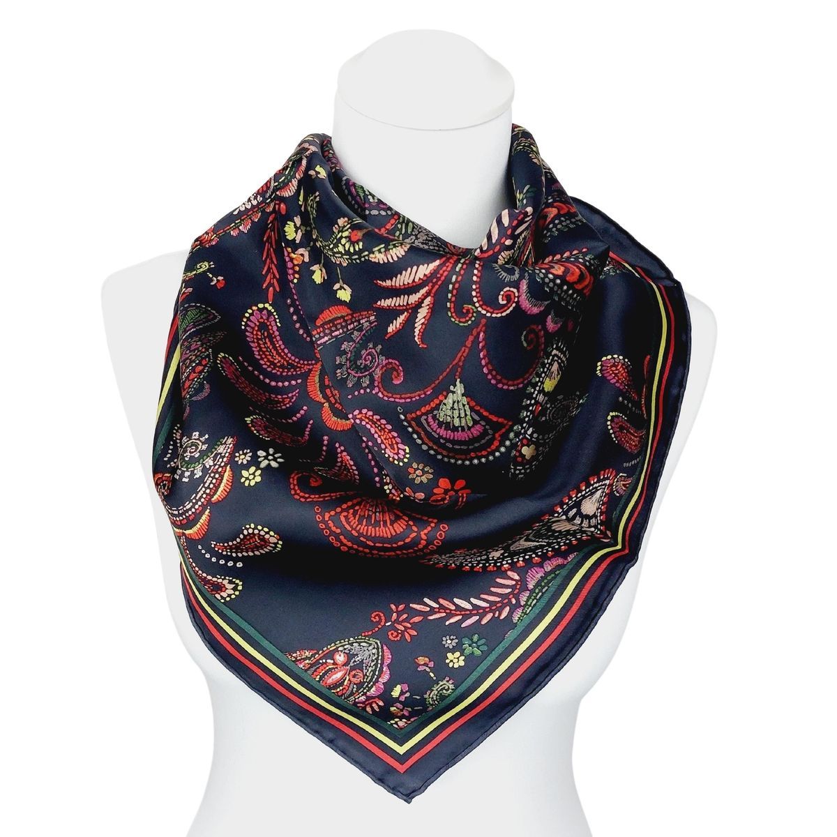 Elegantes Seidenquadrat mit Paisleymuster