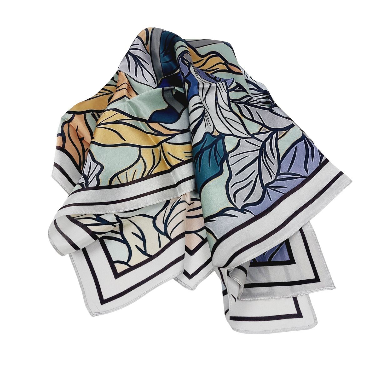 Elegantes Seidentuch mit Floralprint