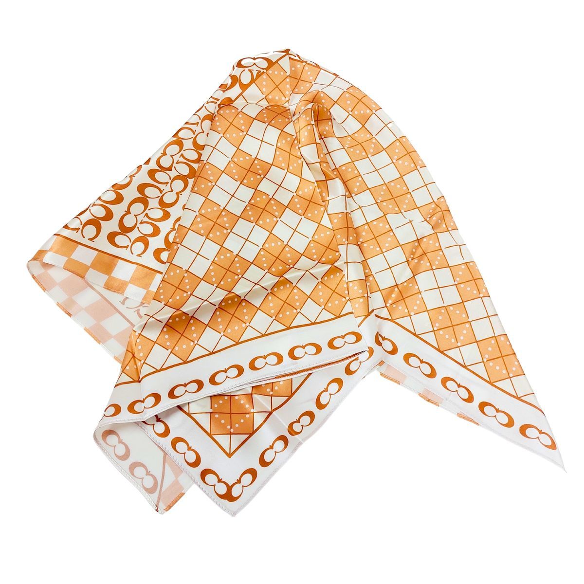 Seidenfoulard mit Patchwork-Muster