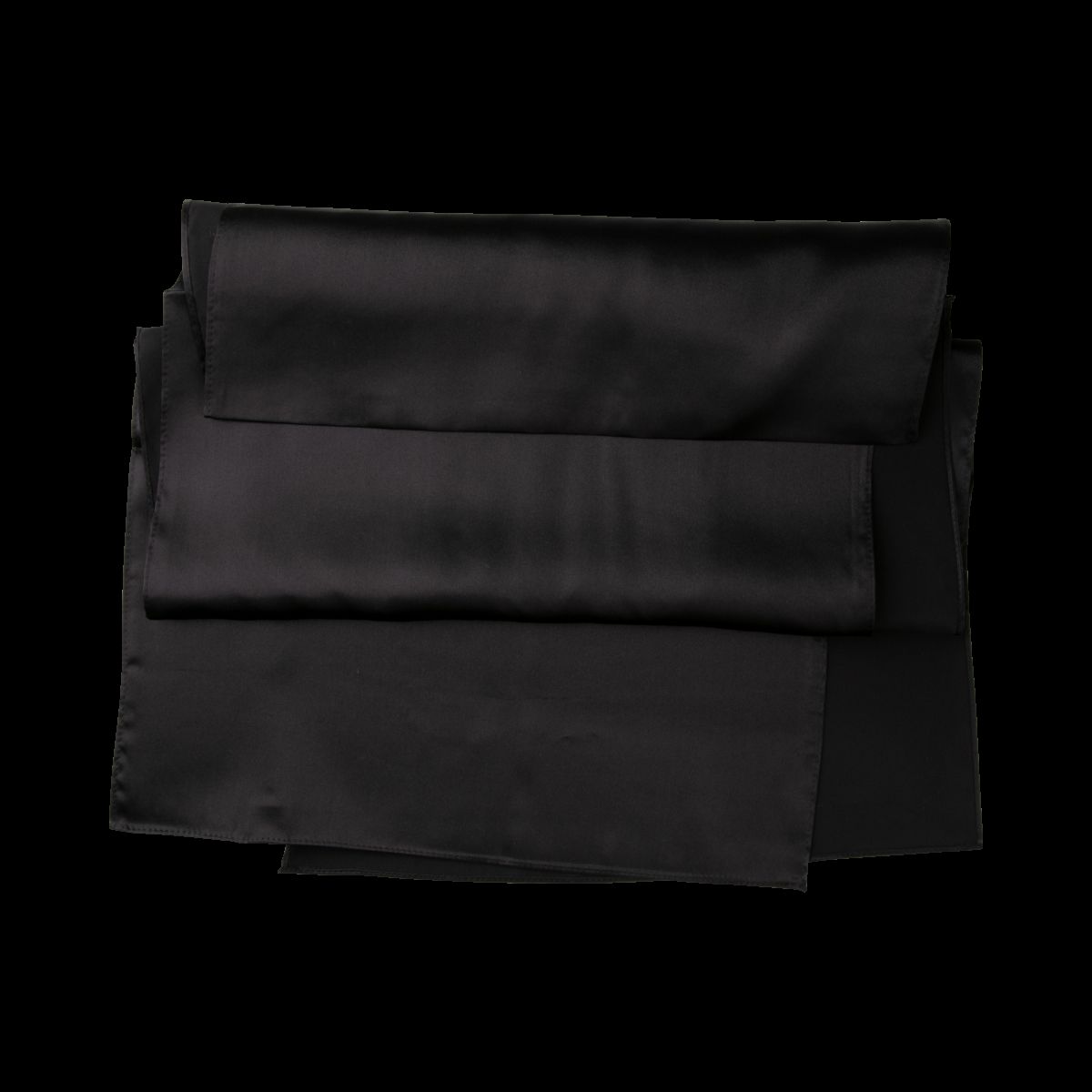 Eleganter Einfarbiger Seidensatin Schal