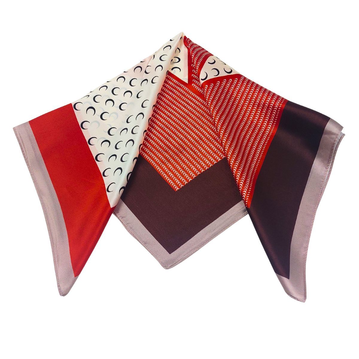 Nickituch aus Seide im Patchwork-Stil
