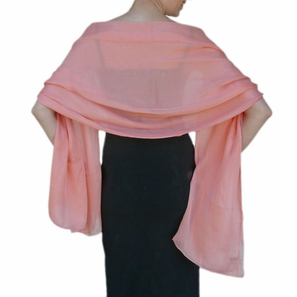 Elegante Seidenchiffon-Abendstola