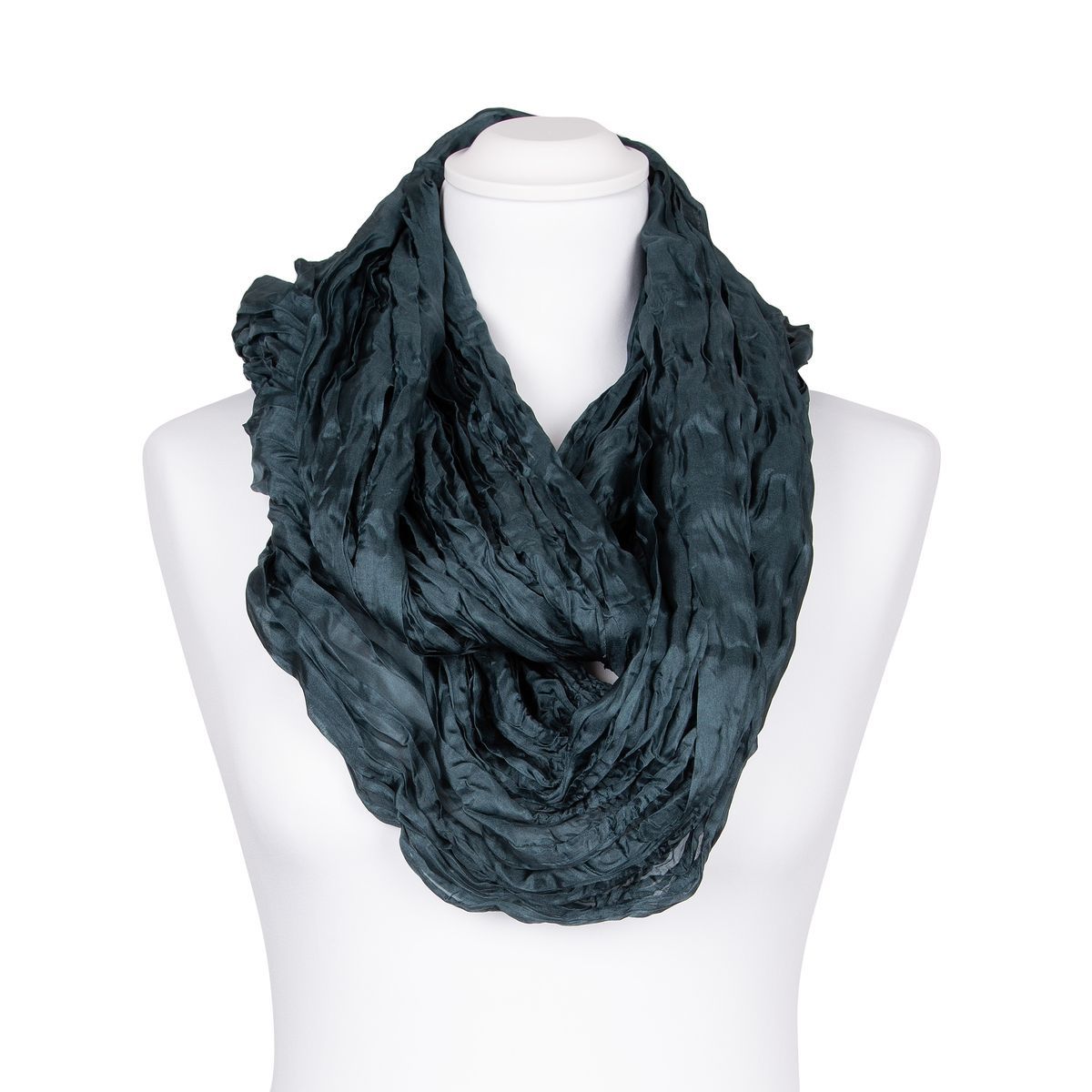 Oversize-Seidenschal in Knitteroptik