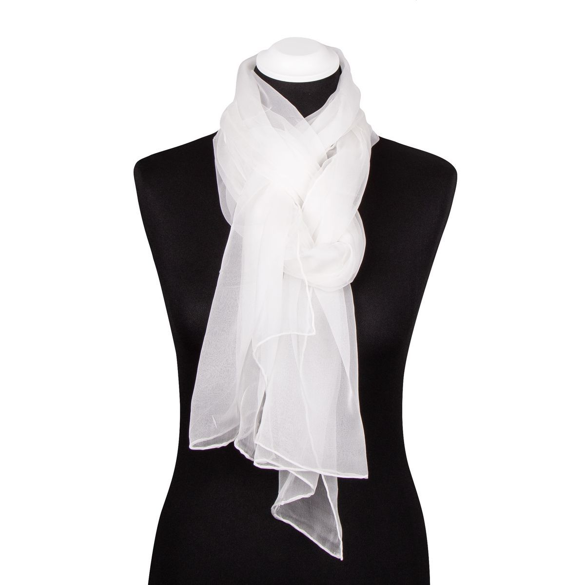 Eleganter Schal aus Seidenchiffon