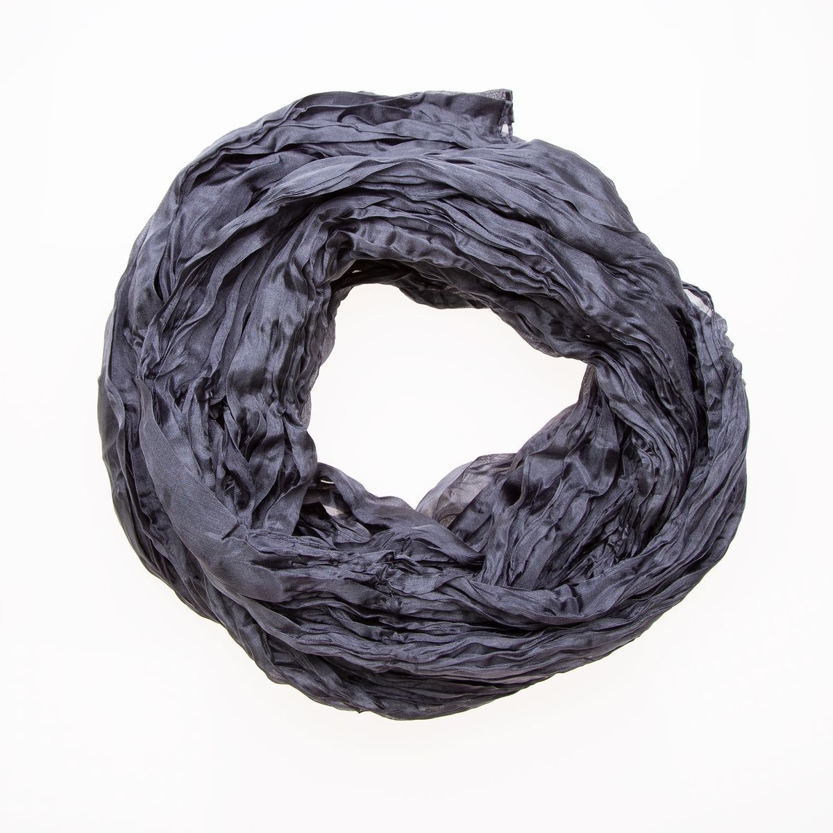 Crinkle-Wickeltuch aus reiner Seide